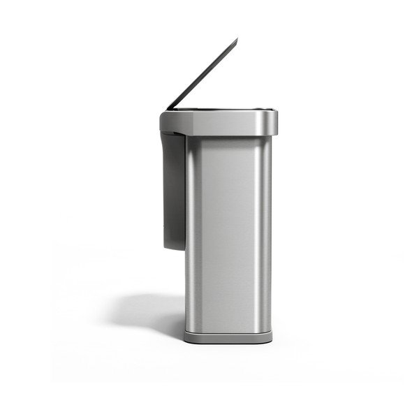 Brezstični jeklen koš za smeti v srebrni barvi 58 l Sensor – simplehuman-image-4