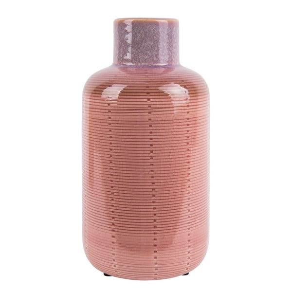 Roza keramična vaza PT LIVING Bottle, višina 23 cm