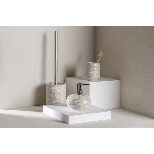 Kremno bel keramičen lonček za zobne ščetke Pergole – Wenko-image-2