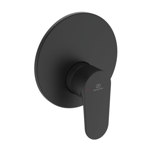 Mat črna vgrajena armatura za tuš Silk Black – Ideal Standard