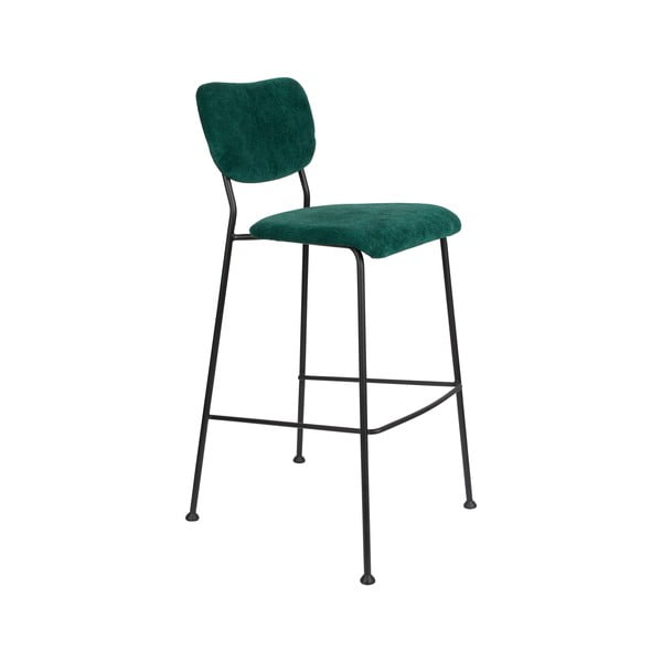 Temno zeleni barski stoli v kompletu 2 kos 102 cm Benson - Zuiver