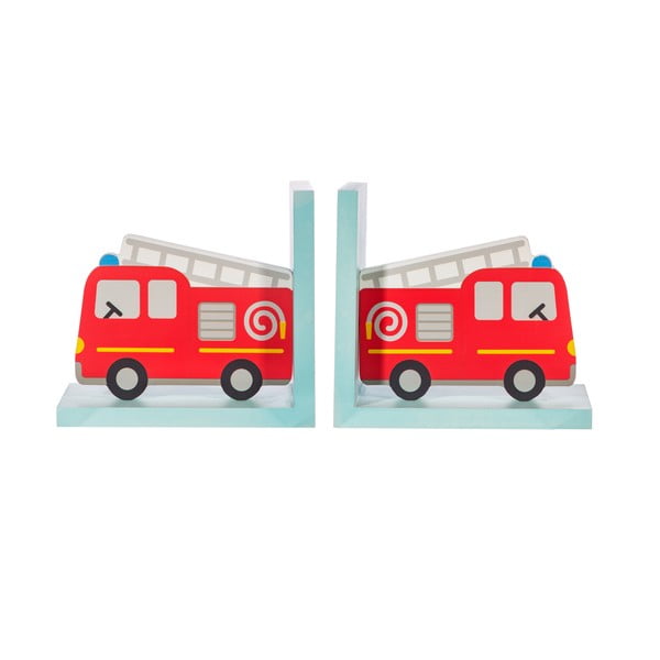 Držalo za knjige v kompletu 2 ks Fire Engine – Sass & Belle