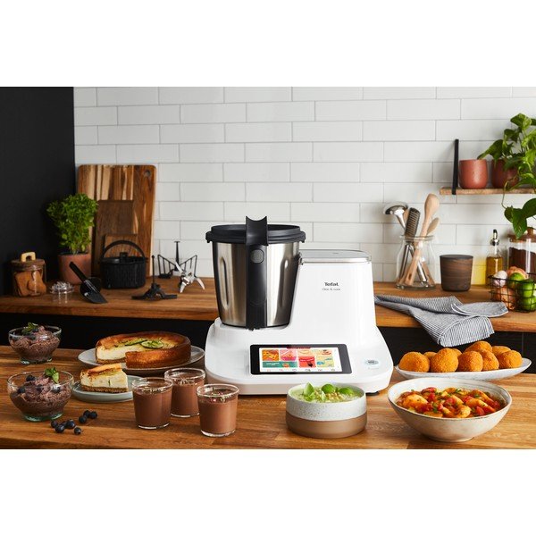 Kuhinjski robot v beli in srebrni barvi Click and Cook - Tefal-image-1