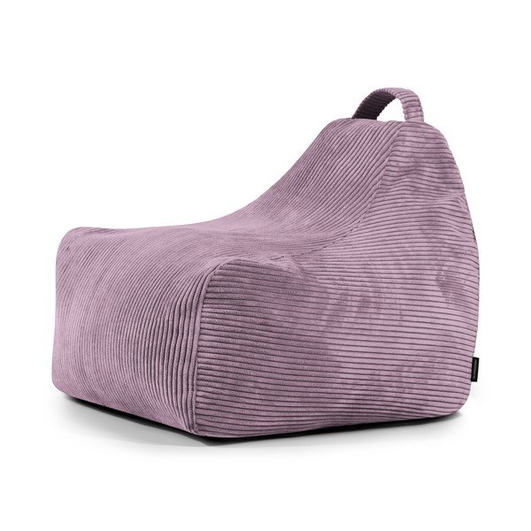 Vijolična otroška vreča za sedenje iz rebrastega žameta Game Amuse – SLOWDOWN