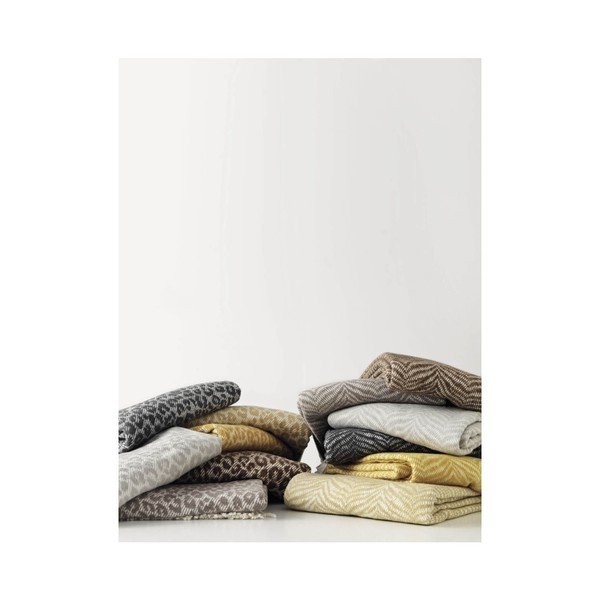 Rjava pletena odeja Euromant Tiger, 140 x 160 cm-image-2