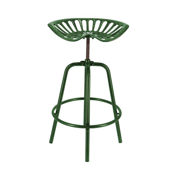 Zelen kovinski vrtni barski stol Traktor – Esschert Design