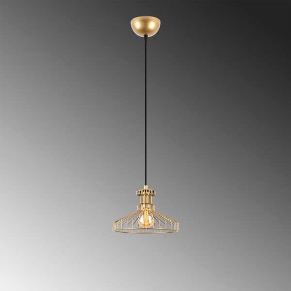 Viseča svetilka v zlati barvi s kovinskim senčnikom ø 23 cm Events – Opviq lights-image-4