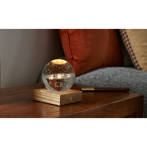 Temno rjava svetlobna dekoracija na USB Amber – Gingko-image-3