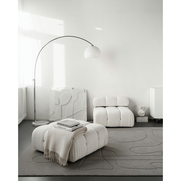 Siva volnena preproga 200x300 cm Morphic – Agnella-image-1