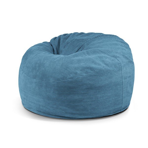 Modra vreča za sedenje iz rebrastega žameta Om 110 – SLOWDOWN