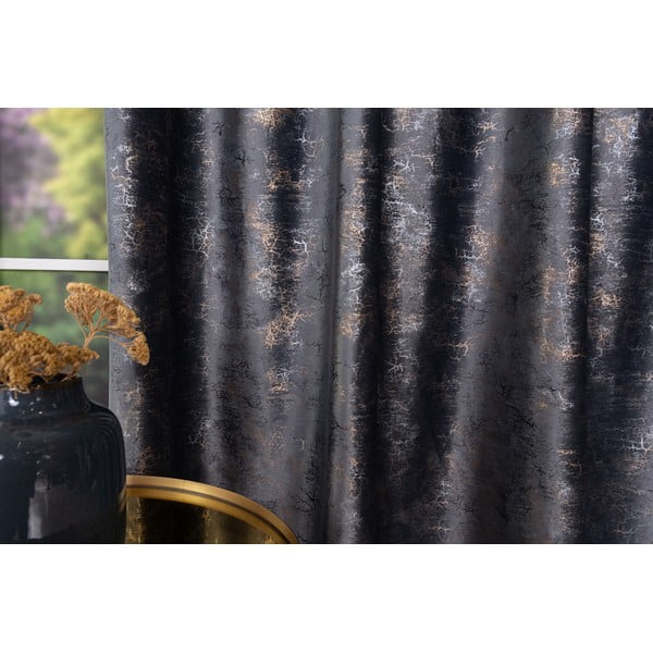 Antracitno siva zavesa 140x260 cm Lhasa – Mendola Fabrics-image-3