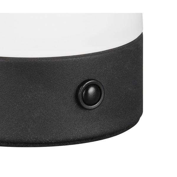 Mat bela LED namizna svetilka s steklenim senčilom (višina 18 cm) Dooley – Trio-image-2