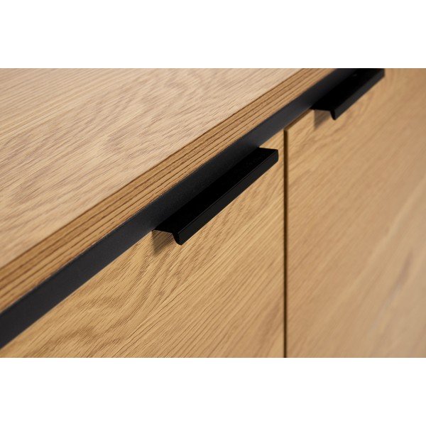 Komoda v hrastovem dekorju v naravni barvi 104,5x80x45 cm Cesura – Unique Furniture-image-4