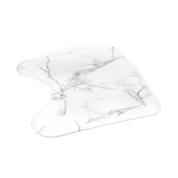 Belo-siva kopalniška preproga za WC 45x45 cm Marbre – douceur d'intérieur-image-3