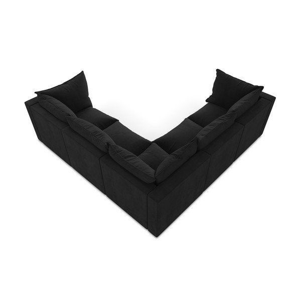 Črna kotna sedežna garnitura Manao – Makamii-image-3