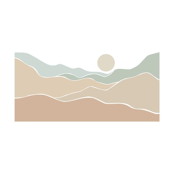 Stenska nalepka 250x200 cm Desert Sunrise - Ambiance-image-2