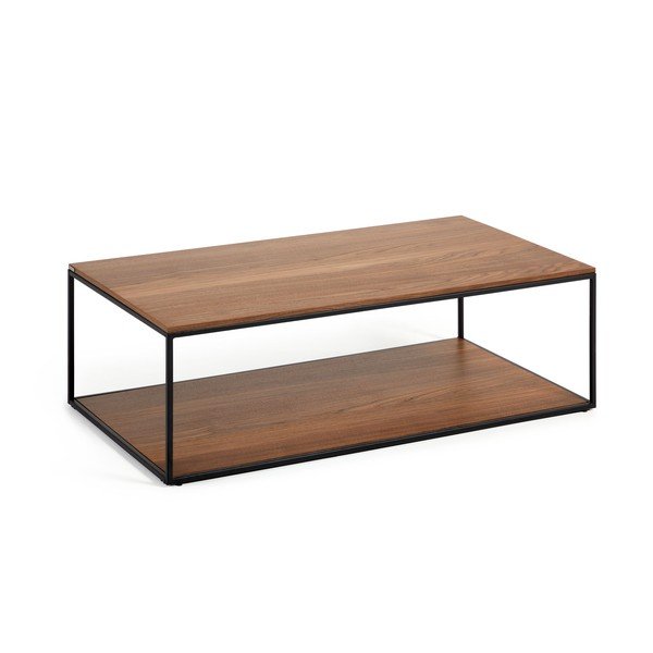 Mizica z mizno ploščo v orehovem dekorju v temni naravni barvi 60x110 cm Yoana – Kave Home