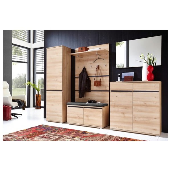 Garderobni panel v dekorju bukve v naravni barvi Lissabon – Germania-image-4