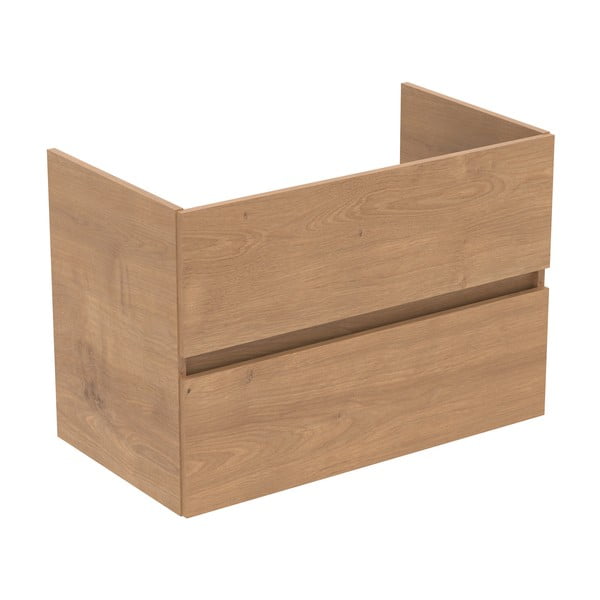 Stenska omarica za pod umivalnik v hrastovem dekorju v naravni barvi 80x55 cm Eurovit+ – Ideal Standard-image-2