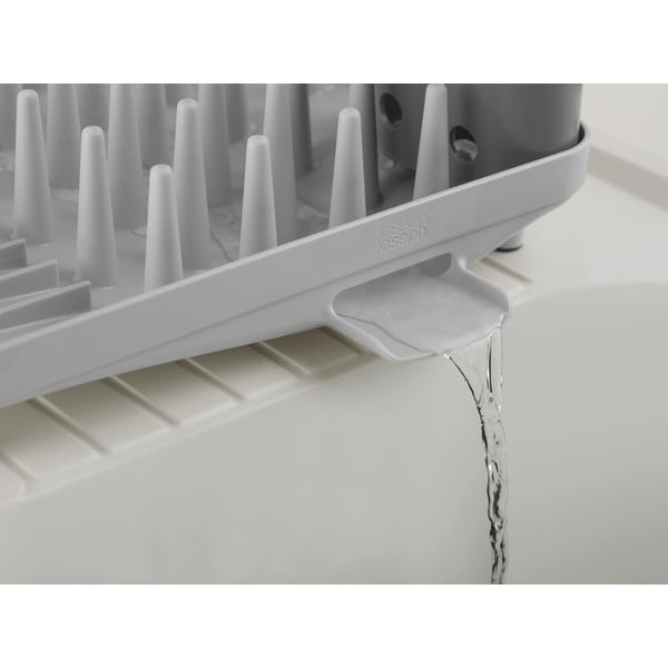 Svetlo siv plastičen odcejalnik posode 33,5x31,5 cm Duo – Joseph Joseph-image-1