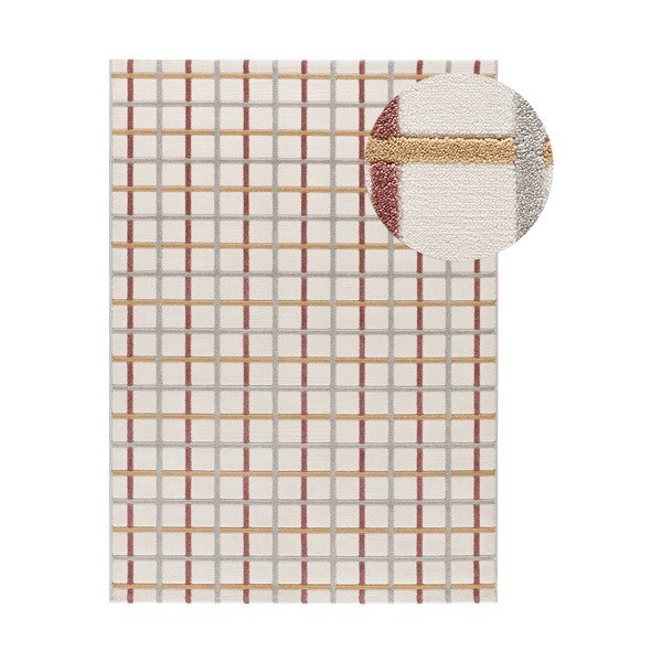 Opečnato oranžna/kremno bela preproga 80x150 cm Karisma – Universal