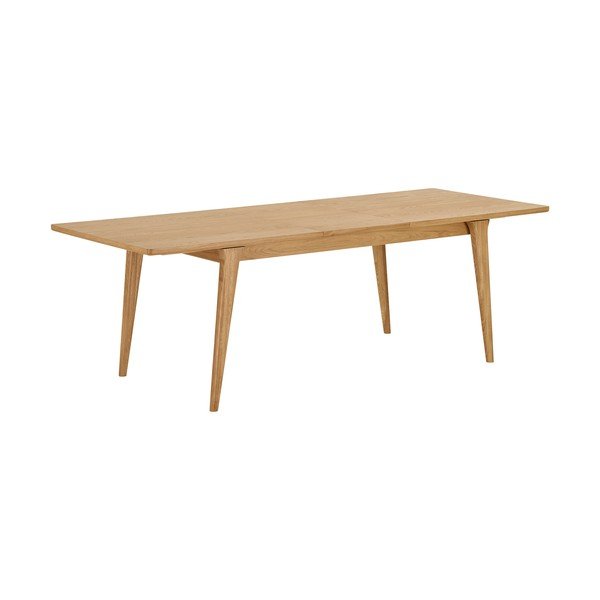 Raztegljiva jedilna miza z dodatno ploščo v hrastovem dekorju 90x180 cm Darwin – House Nordic-image-3