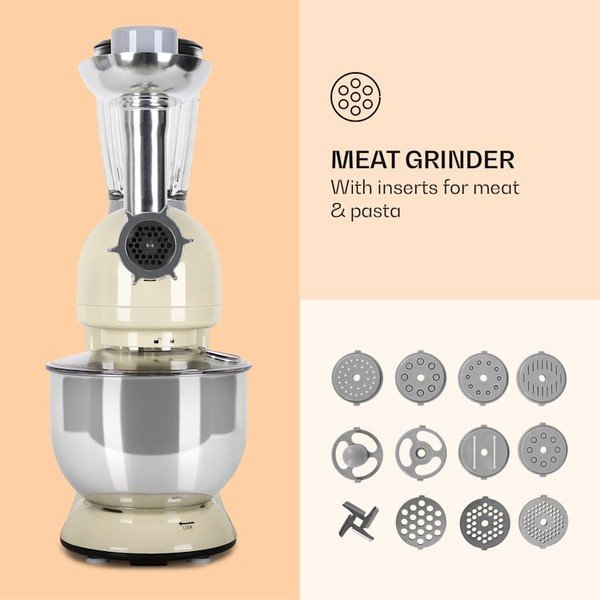 Bež večnamenski kuhinjski robot Klarstein Lucia Morena-image-4
