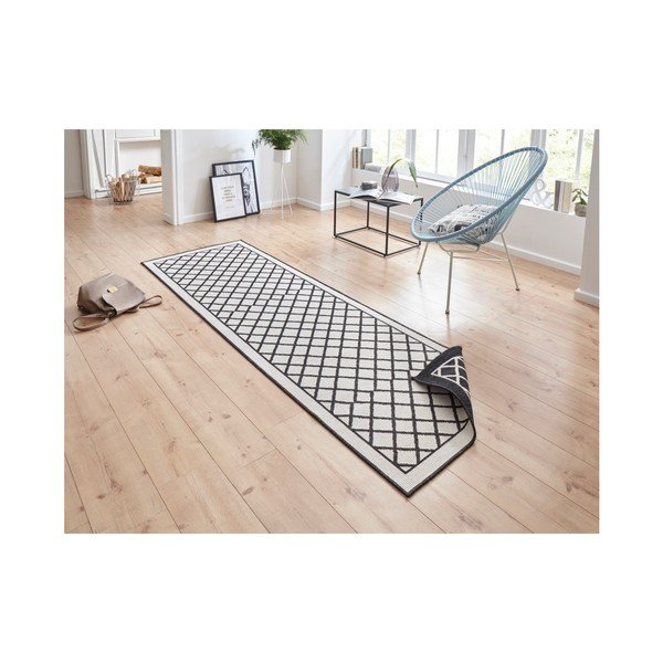 Črno-krem zunanja preproga NORTHRUGS Sydney, 80 x 250 cm-image-4