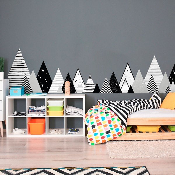 Otroška stenska nalepka Ambiance Scandinavian Giant Mountains Chica, 180 x 45 cm-image-1