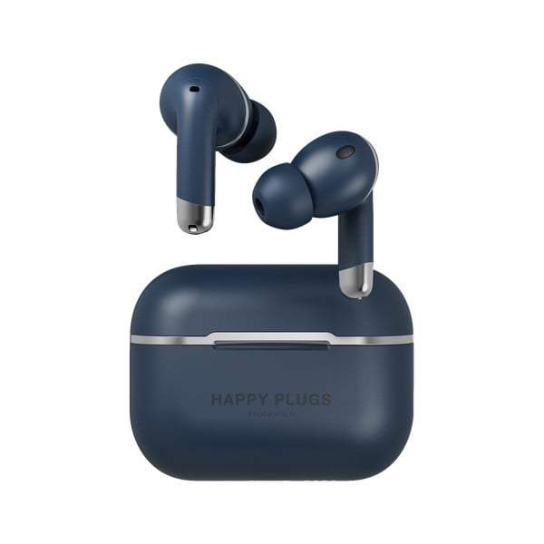 Modre brezžične slušalke Happy Plugs Air 1 ANC