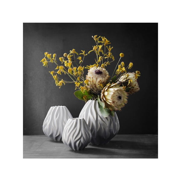 Bela porcelansta vaza Morsø Flame, višina 15 cm-image-2