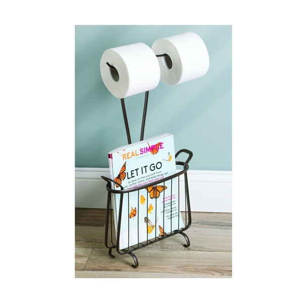Kovinsko držalo za toaletni papir v bronasti barvi iDesign Axis, višina 61 cm-image-4