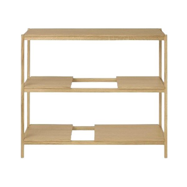 Regal v hrastovem dekorju v naravni barvi 105x92x40 cm Sukoya – Blomus