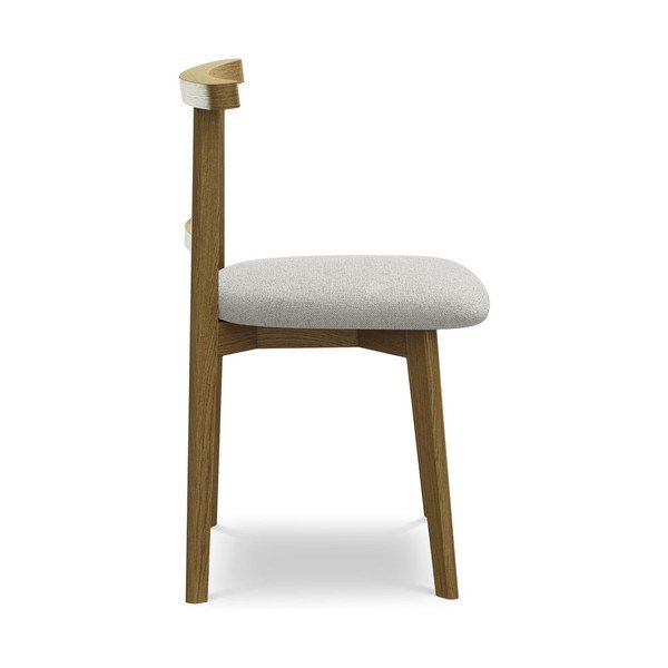 Svetlo siv jedilni stol iz masivnega lesa Ohelo – Makamii-image-2