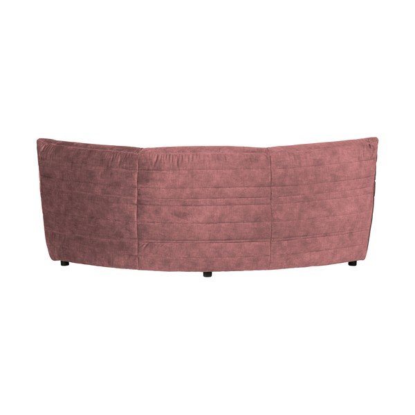 Svetlo rožnata žametna kotna sedežna garnitura (s kotom po izbiri) Bag – WOOOD-image-3