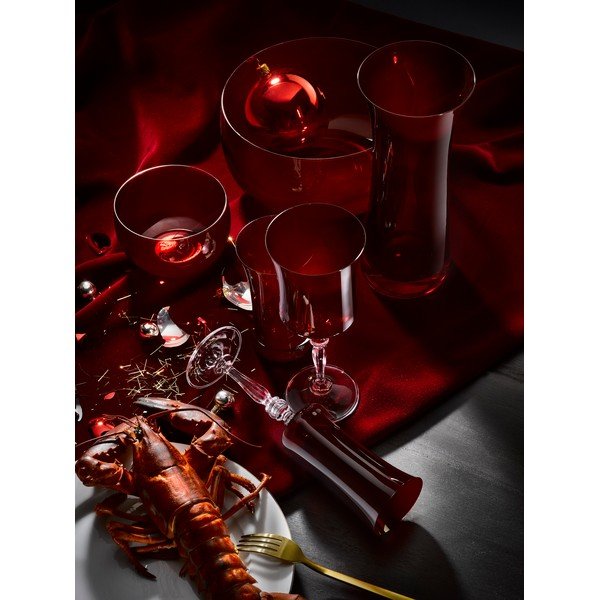 Komplet 6 rdečih kozarcev za vino Crystalex Extravagance, 300 ml-image-3