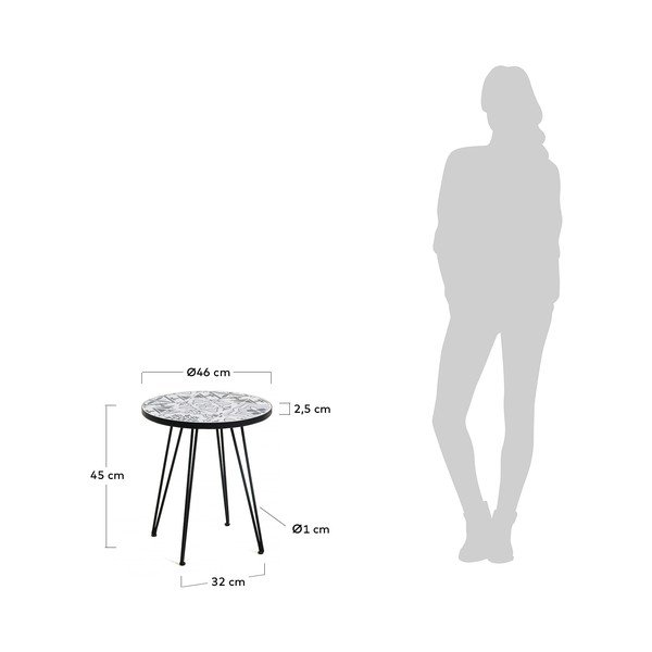 Kavna mizica La Forma Oswalda, ø 46 cm-image-2
