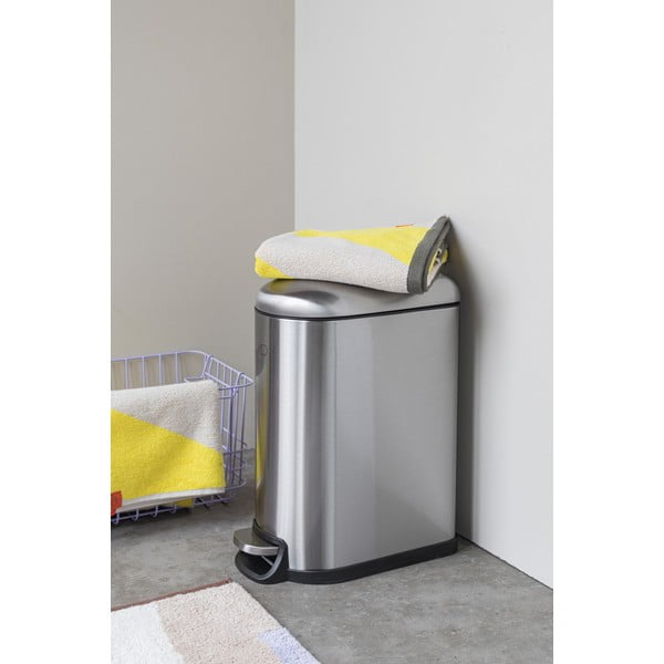 Koš za smeti s pedalom iz nerjavečega jekla v srebrni barvi 10 l Wather – Mette Ditmer Denmark-image-3