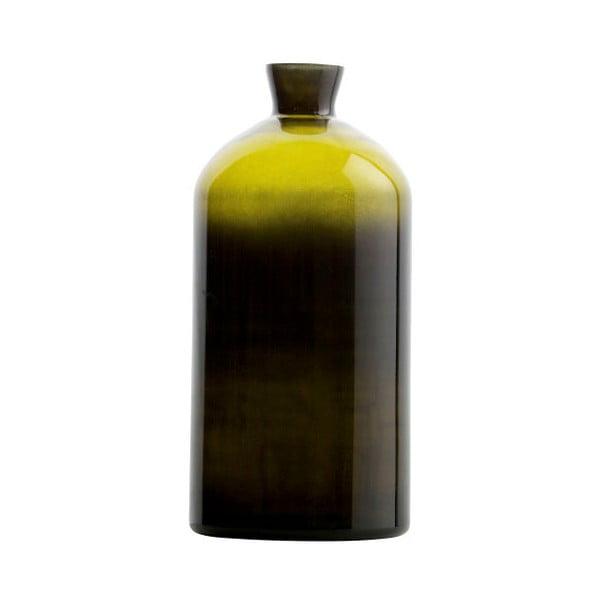 Temno zelena steklena vaza BePureHome Chemistry, višina 40 cm