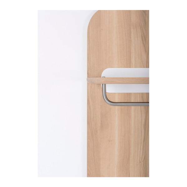 Stenski obešalnik iz hrastovega lesa Gazzda Ena-image-2