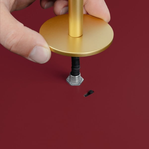 Rdeča kovinska LED zatemnitvena viseča svetilka s kovinskim senčilom ø 31 cm Asteria Plus – UMAGE-image-3