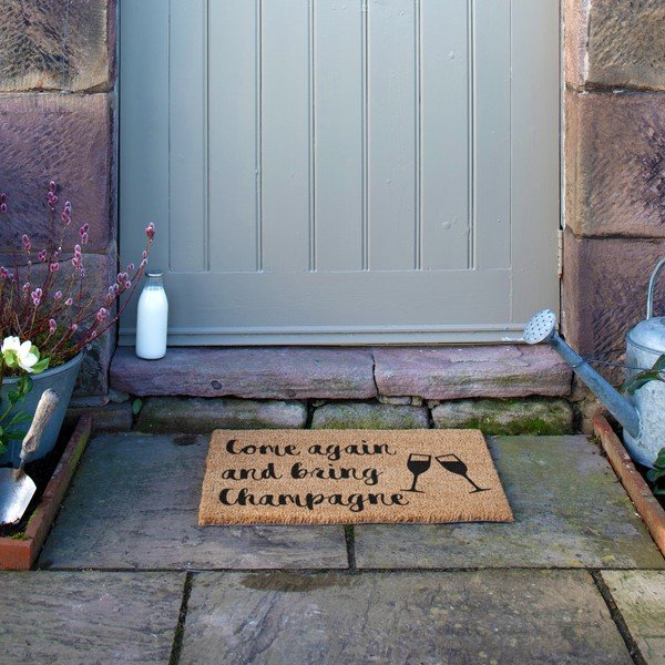 Predpražnik iz kokosovih vlaken 40x60 cm Bring Champagne – Artsy Doormats-image-4