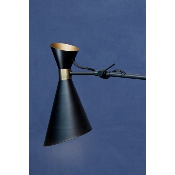 Črna/v zlati barvi kovinska viseča svetilka s kovinskim senčilom Linox – Premier Housewares-image-2