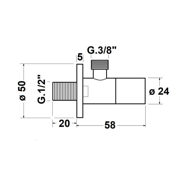 Kotni ventil z rozeto – Sapho-image-2