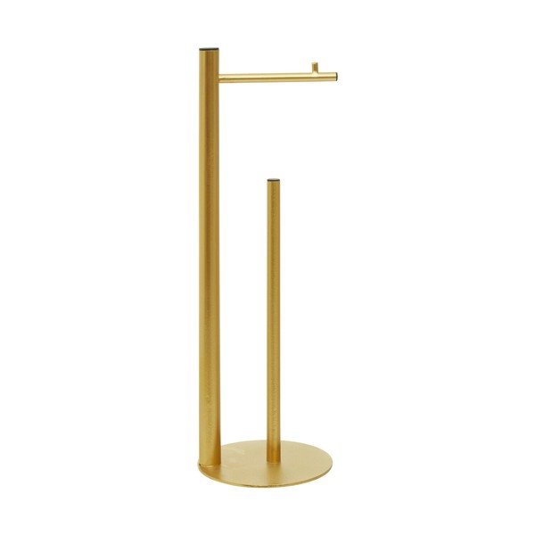 Kovinsko stojalo za WC papir v zlati barvi Fay – Premier Housewares-image-3