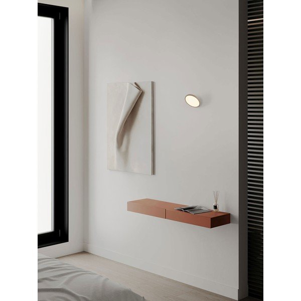 Aluminijasta LED zatemnitvena stenska svetilka v mat zlati barvi Vea – Nova Luce-image-1