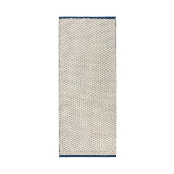 Moder/bež ročno tkan volnen tekač 80x170 cm Lenu – noo.ma