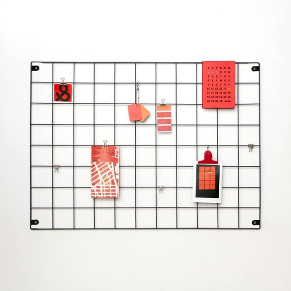 Črna kovinska oglasna deska, 50 x 70 cm-image-2