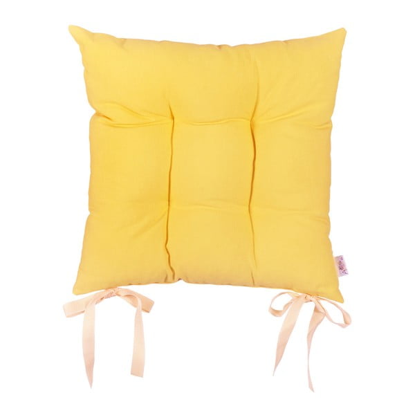 Rumena sedežna blazina Mike & Co. NEW YORK Preprosto rumena, 41 x 41 cm