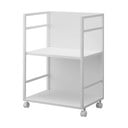 Bel kovinski regal na koleščkih 42x60 cm Tower – YAMAZAKI